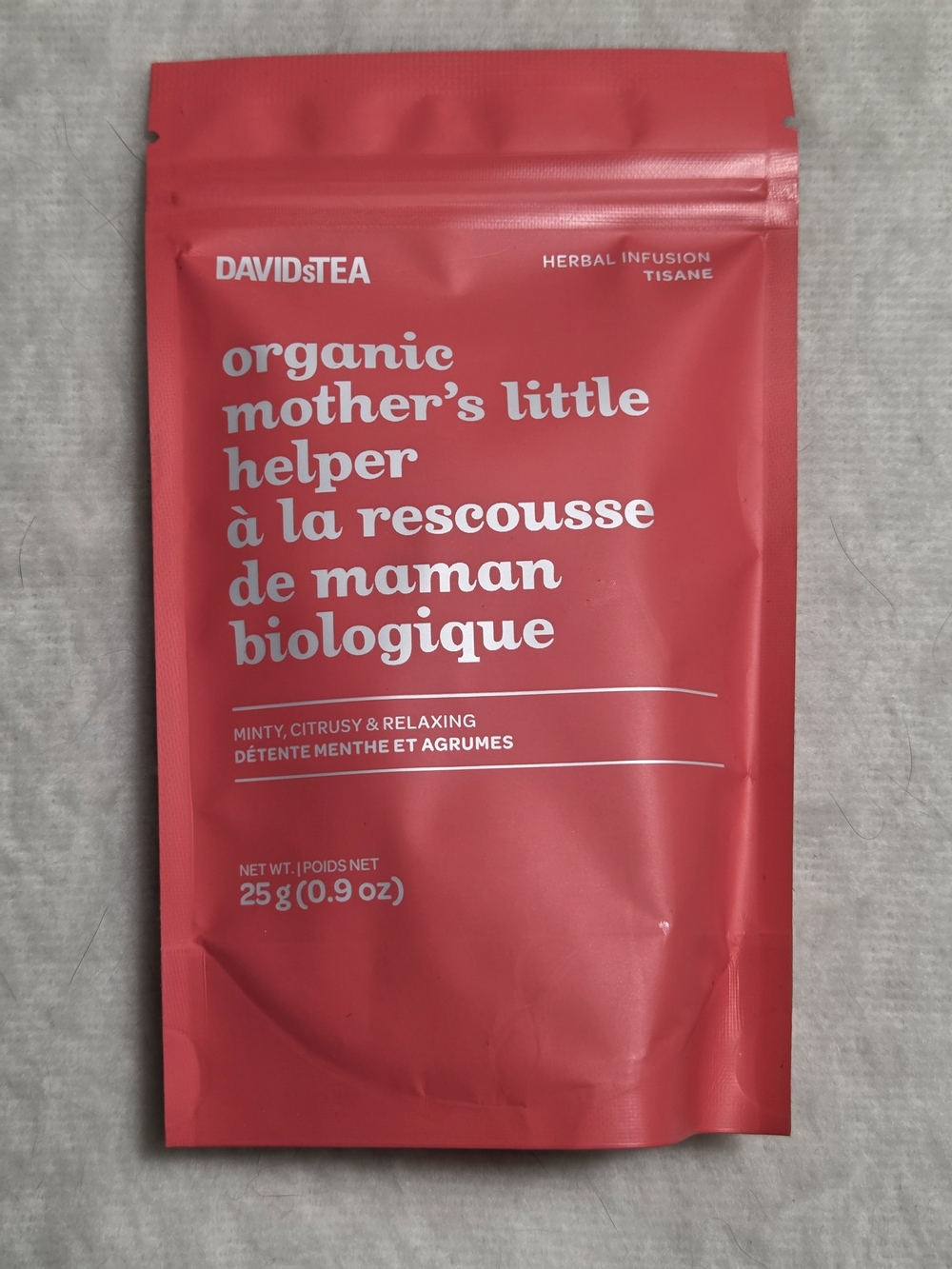 DAVIDsTEA Organic Mother's Little Helper Herbal Infusion Tea 25g SEALED